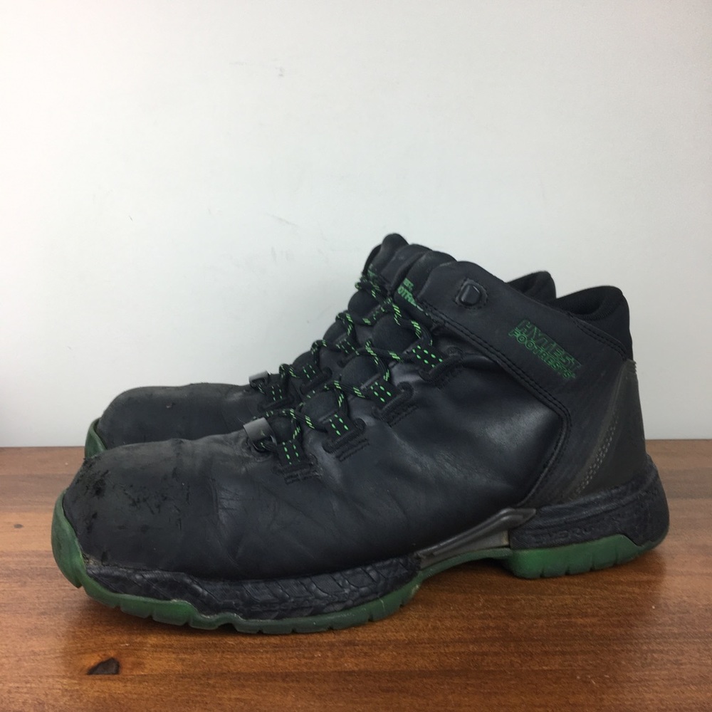 HYTEST FootRests 2.0 Baseline Nano Toe Trainer Black Green K21109 Men Size 9.5D.